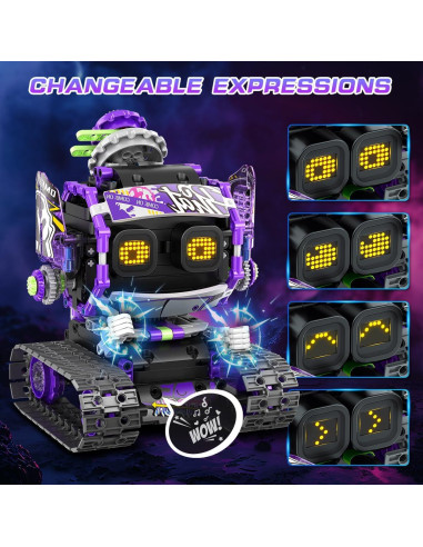 Juguete de Construcción Robot INSOON 3 en 1 LED Sonido 6+