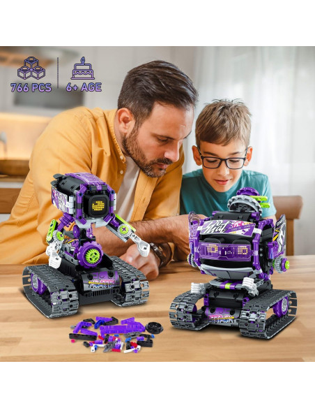 Juguete de Construcción Robot INSOON 3 en 1 LED Sonido 6+