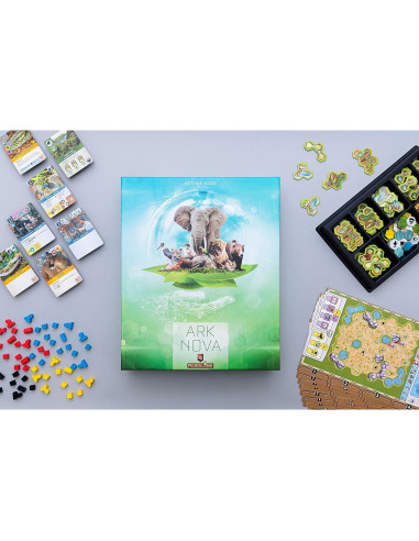Juego de Mesa Ark Nova - Estrategia Zoológico 1-4 Jugadores