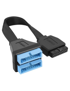 Cable de Extensión USB 3.0 Hemb. 19/20 Pines HOXIBSL 14.8 cm