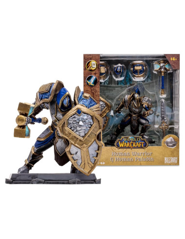 Figura Guerrero/Paladín Humano McFarlane 1:12 Warcraft
