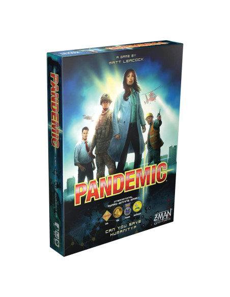 Pandemic Juego de Mesa Cooperativo Z-Man Games 2-4 Jugadores
