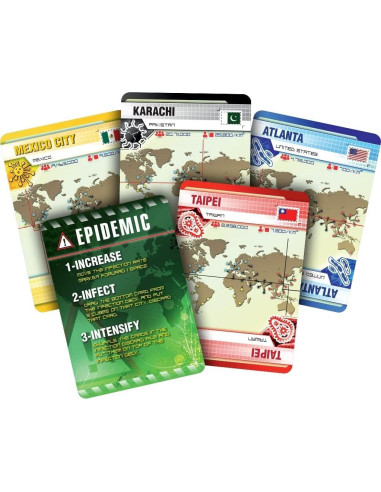 Pandemic Juego de Mesa Cooperativo Z-Man Games 2-4 Jugadores