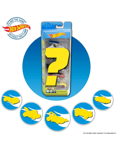 Hot Wheels Paquete de 5 Autos de Juguete 1:64 Mattel
