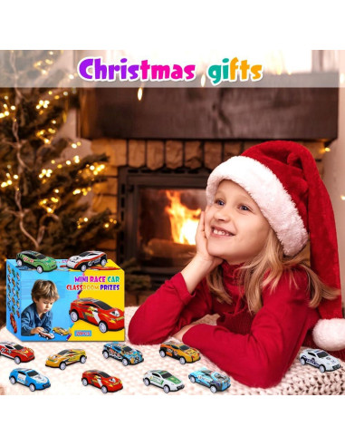 28 Mini Coches de Retroceso Siwarm para Niños 6,99 cm