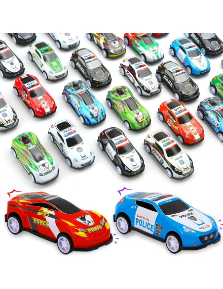 28 Mini Coches de Retroceso Siwarm para Niños 6,99 cm