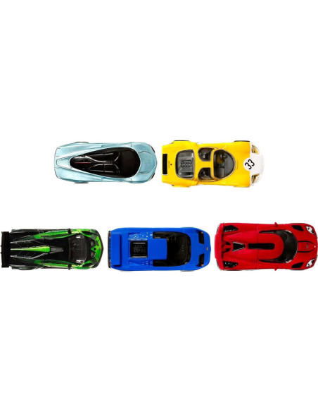 Hot Wheels Premium 5-Pack Coches Deportivos 1:64 Metal