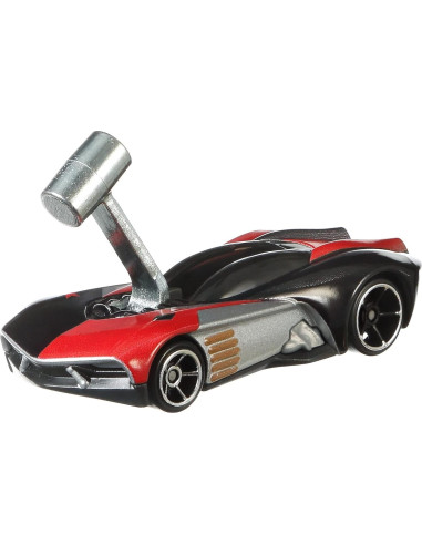 Hot Wheels Coche DC Comics Harley Quinn 1:64 con Martillo