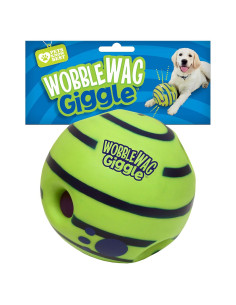 Wobble Wag Giggle Ball Juguete Interactivo para Perros 14 cm