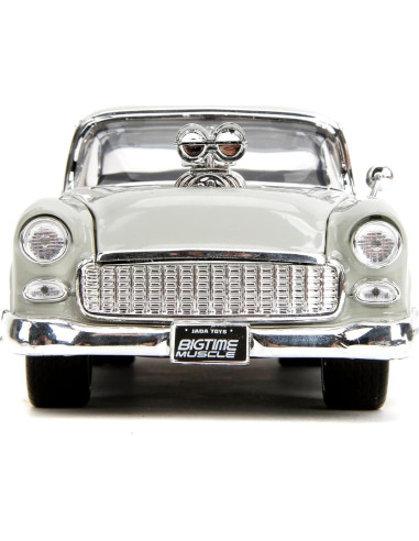 Coche Die-Cast 1:24 Jada Toys Chevrolet Bel-Air 1955 Gris/Azul