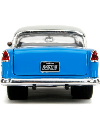 Coche Die-Cast 1:24 Jada Toys Chevrolet Bel-Air 1955 Gris/Azul
