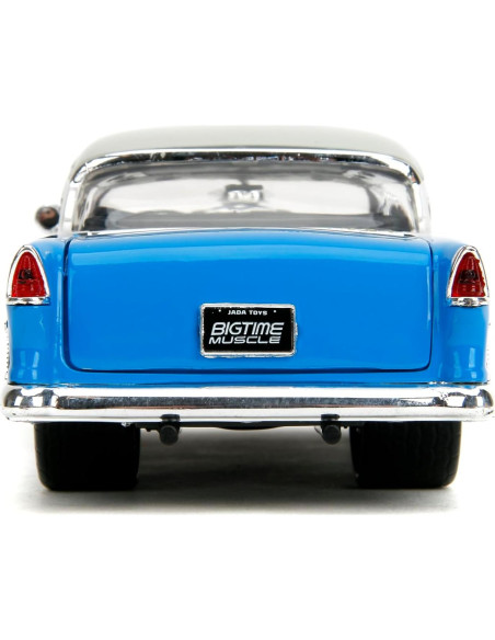 Coche Die-Cast 1:24 Jada Toys Chevrolet Bel-Air 1955 Gris/Azul