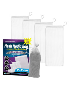 Bolsa de Medios Finos Aquatic Experts 450 Micrones 3x8" 4 Pzas