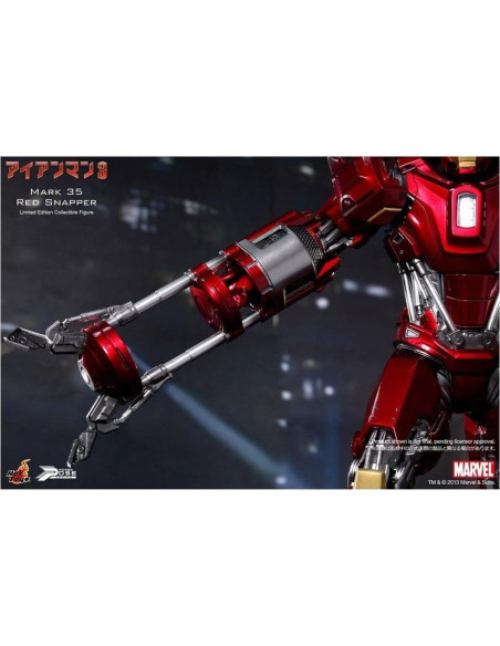 Figura Hot Toys Iron Man 3 Mark 35 Red Snapper 1/6 Figura Hot Toys Iron Man 3 Mark 35 Red Snapper 1/6