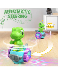 Coche Robot Dinosaurio Beria con Luces y Música 12,5 cm 2
