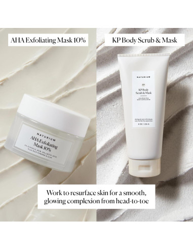 Mascarilla Exfoliante AHA 10% Naturium - Ácidos Glicólico y Láctico 48g