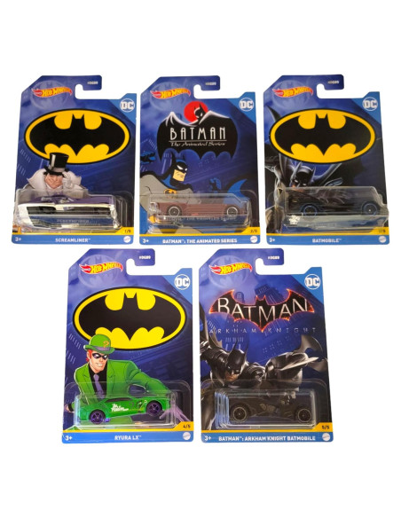 Hot Wheels Batman 2022 Batmobile 5 Vehículos Diecast Hot Wheels Batman 2022 Batmobile 5 Vehículos Diecast