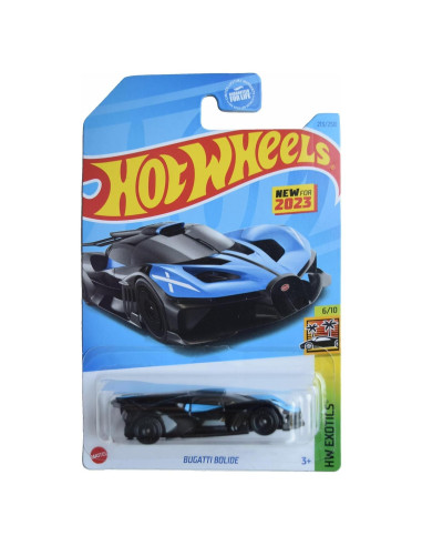 Hot Wheels Bugatti Bolide 1:64 Negro/Azul 213/250