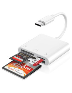 Lector de Tarjetas SD USB C MTIQHS 3 en 1 para iPhone y iPad