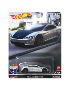 Vehículo Safari Hot Wheels Tesla Roadster 1:64 para niños 3+