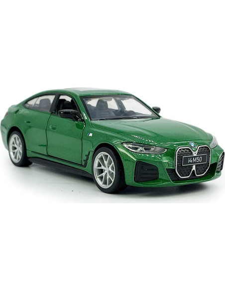 Coche de Juguete BMW EV i4 M50 Metal 1:34 Verde con Luz y Sonido