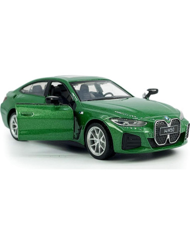 Coche de Juguete BMW EV i4 M50 Metal 1:34 Verde con Luz y Sonido