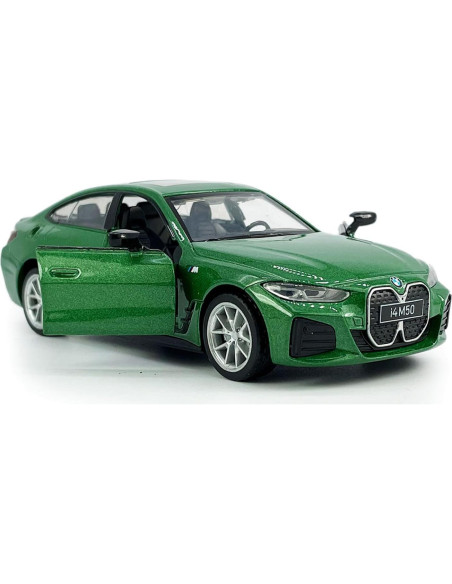 Coche de Juguete BMW EV i4 M50 Metal 1:34 Verde con Luz y Sonido