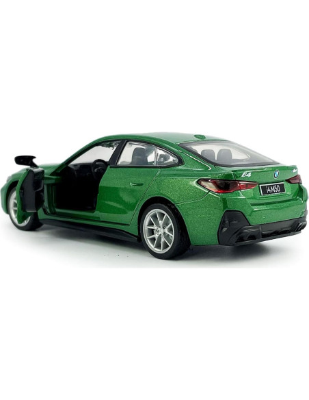 Coche de Juguete BMW EV i4 M50 Metal 1:34 Verde con Luz y Sonido