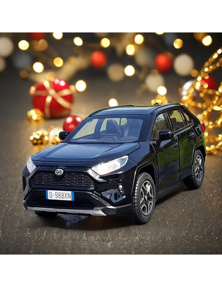 Coche de Juguete RAV4 1:32 ERBADIHAGO Negro con Luz y Sonido Coche de Juguete RAV4 1:32 ERBADIHAGO Negro con Luz y Sonido