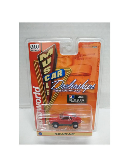 Coche de Slot Eléctrico Auto World 1969 AMC AMX Escala HO Coche de Slot Eléctrico Auto World 1969 AMC AMX Escala HO