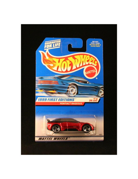 Hot Wheels Pontiac RAGEOUS 1999 Metálico Rojo 1:64 Coleccionista