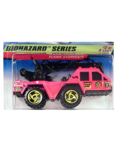 Coche de Fundición Hot Wheels 1998 Biohazard Pink Flame Stopper 1:64