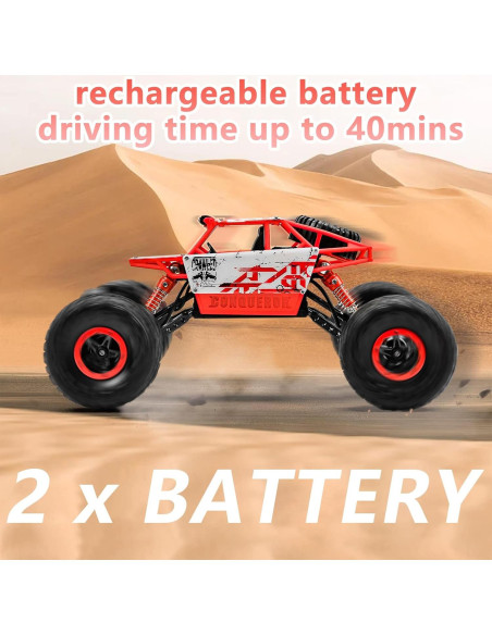 Coche RC Todo Terreno Cheerwing 1:18 4WD Rojo