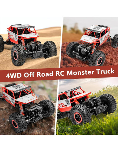 Coche RC Todo Terreno Cheerwing 1:18 4WD Rojo