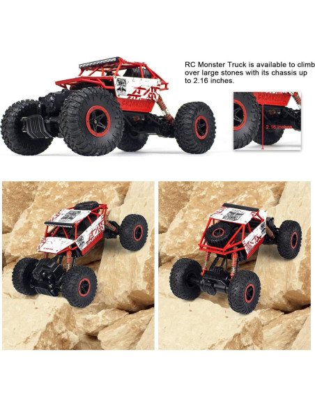 Coche RC Todo Terreno Cheerwing 1:18 4WD Rojo