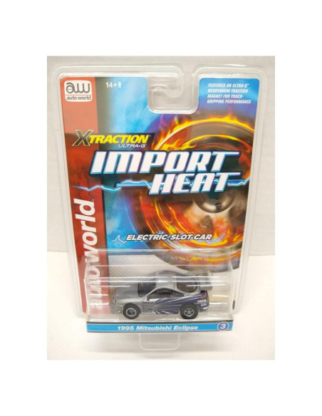 Coche Eléctrico de Slot Auto World SC378-3B Mitsubishi Eclipse