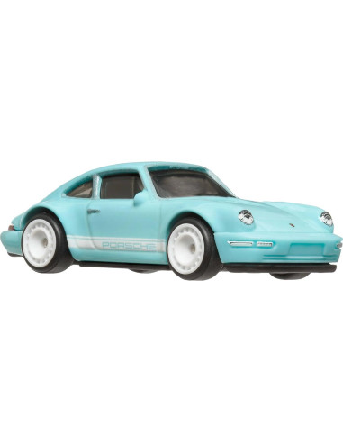 Hot Wheels Porsche 964 Diecast Premium 1:64 Azul Claro