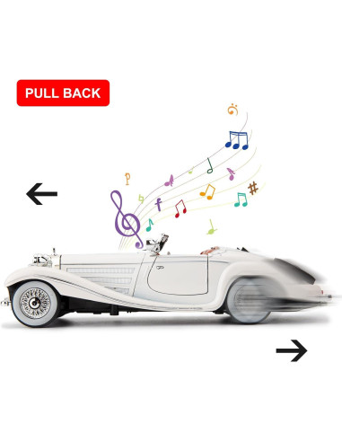 Coche de Juguete BDTCTK Benz 500K 1:24 con Sonido y Luz