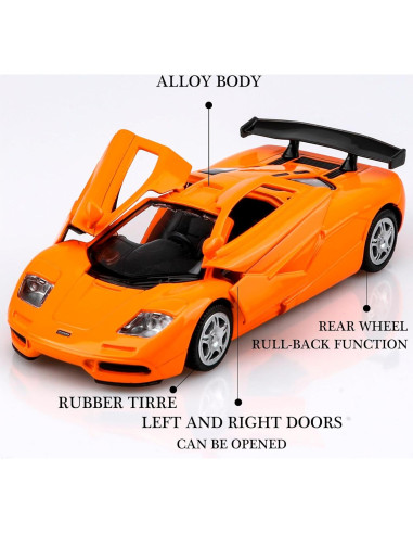 Coche de Juguete Mclaren TOKAXI Escala 1/36 Naranja