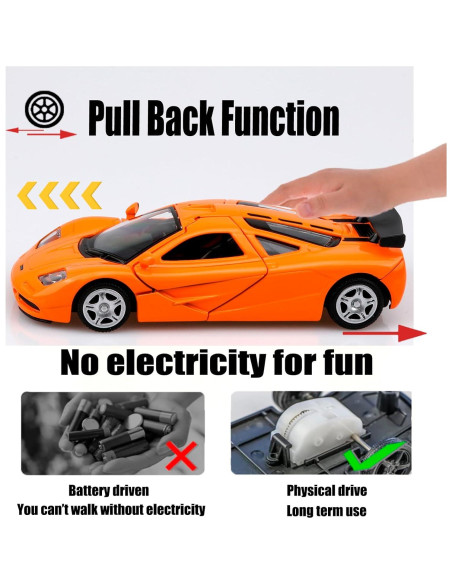 Coche de Juguete Mclaren TOKAXI Escala 1/36 Naranja Coche de Juguete Mclaren TOKAXI Escala 1/36 Naranja