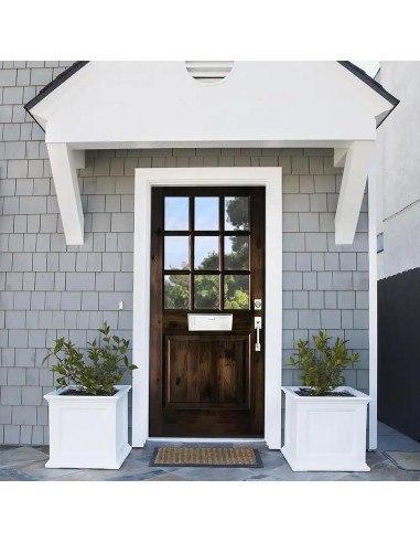 Buzón de Correo con Cerradura Plugsharge, Acero Galvanizado, Blanco