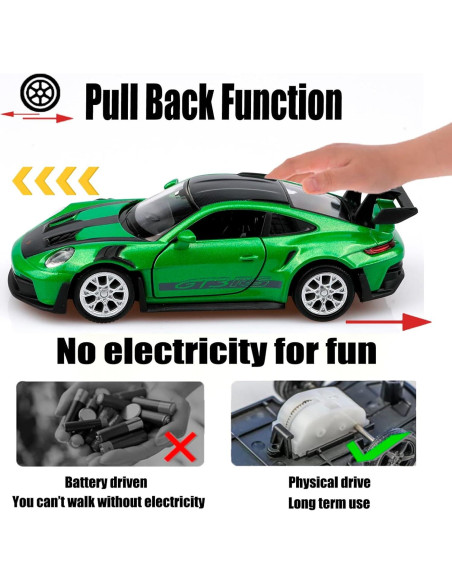 Coche de fundición Porsche 911 GT3 1:36 TOKAXI - Retroceso