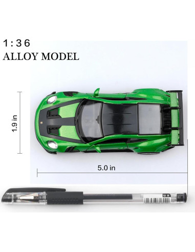 Coche de fundición Porsche 911 GT3 1:36 TOKAXI - Retroceso