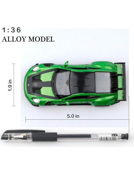 Coche de fundición Porsche 911 GT3 1:36 TOKAXI - Retroceso