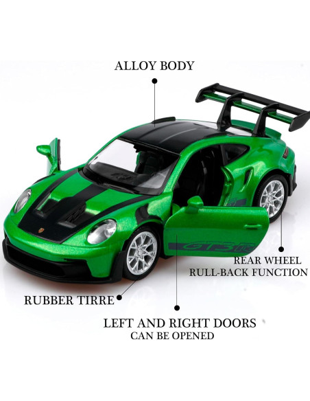 Coche de fundición Porsche 911 GT3 1:36 TOKAXI - Retroceso