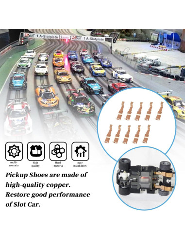 Zapatos de Recogida XYgdhqpt para coches slot HO - 10 piezas