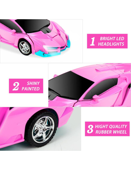 Coche RC Transformador Hymaz 1:18 para Niños 3-8 Años