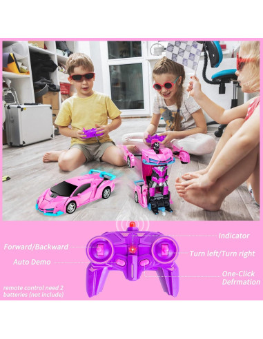 Coche RC Transformador Hymaz 1:18 para Niños 3-8 Años