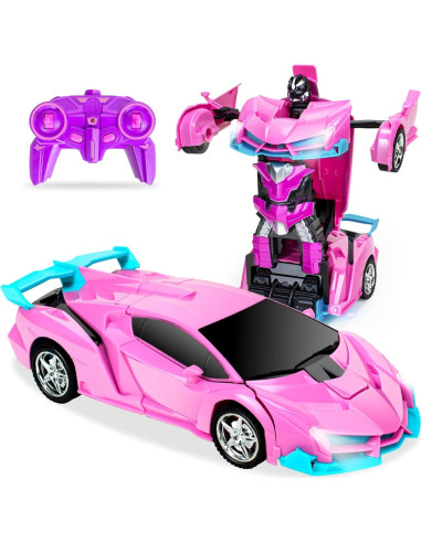 Coche RC Transformador Hymaz 1:18 para Niños 3-8 Años