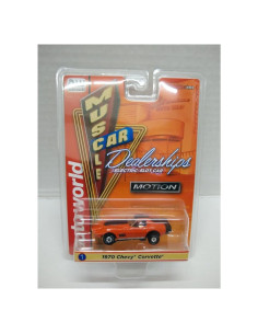 Coche Eléctrico de Slot Auto World SC394-1A 1970 Corvette Naranja